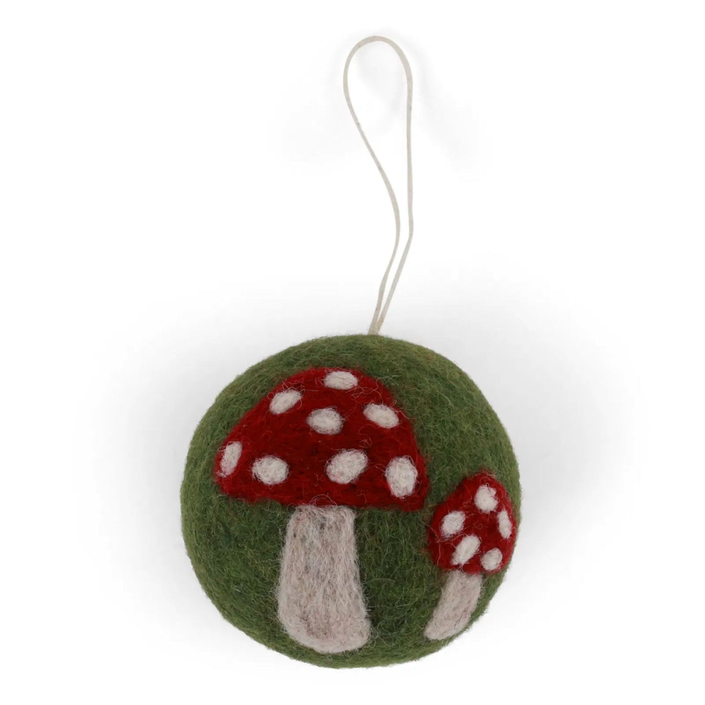 Gry & Sif Filzfiguren Weihnachten Baumschmuck Kugel mit Fliegenpilze