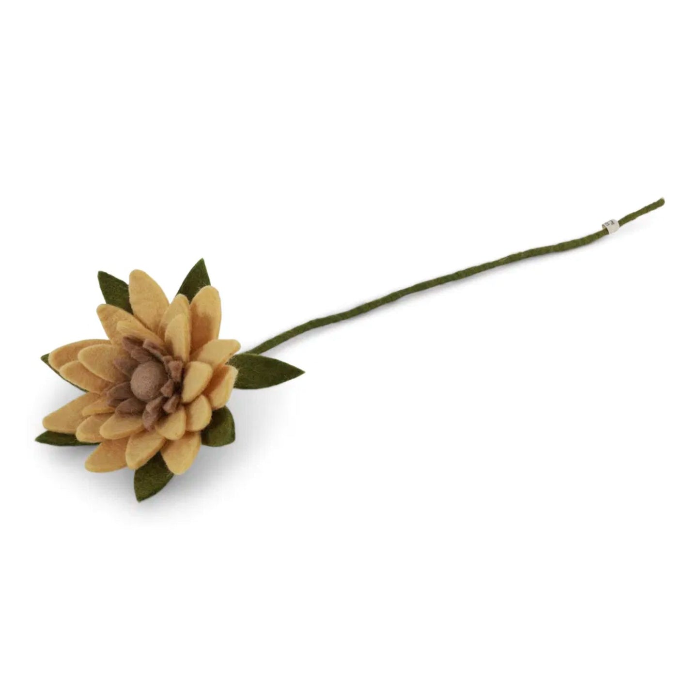 Gry & Sif Filzblumen Seerose Wasserlilie - gelb, creme