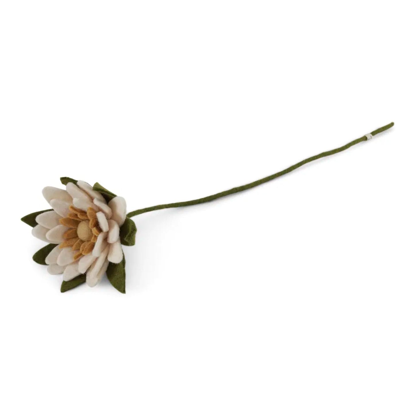 Gry & Sif Filzblumen Seerose Wasserlilie - gelb, creme