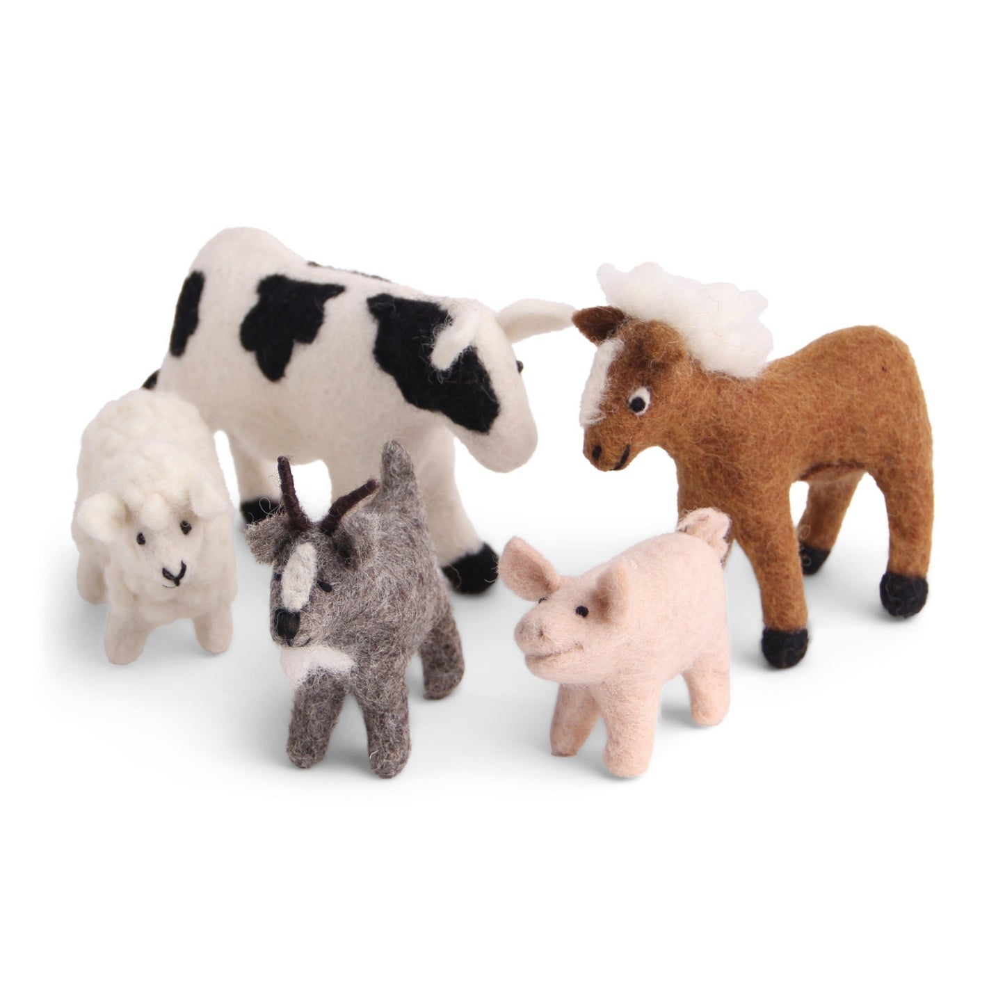 Gry Sif. Filz - Bauernhoftiere 6er Set Anhänger