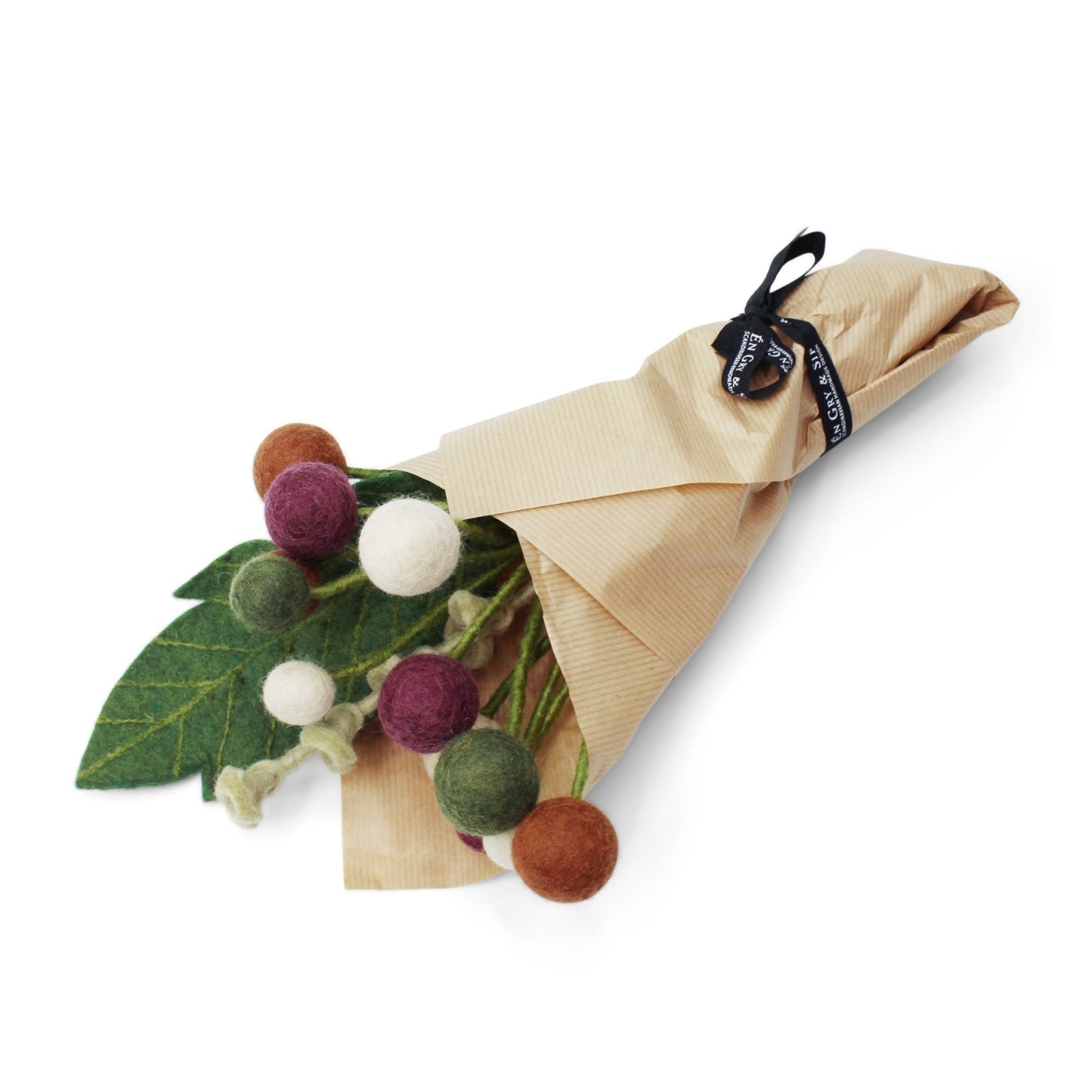 Gry Sif. Filz - Blumenstrauss Herbst braunbeige Farben