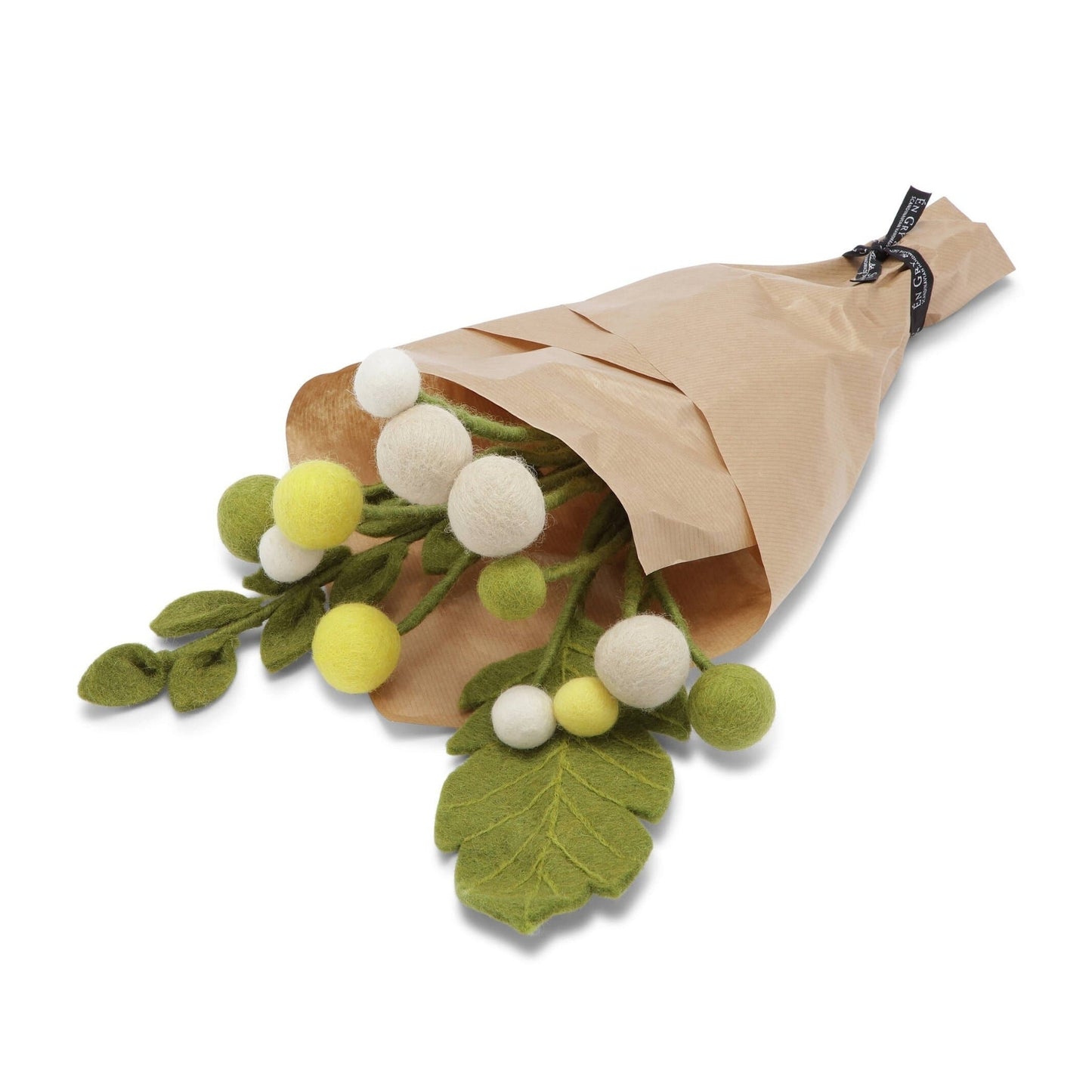 Gry Sif. Filz - Blumenstrauss mit grüngelben Farben