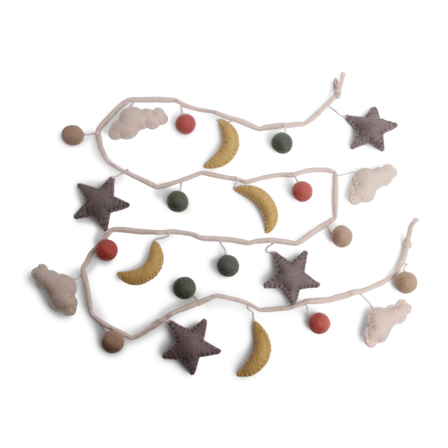 Gry Sif. Filz - Gute Nacht Girlande Kugeln