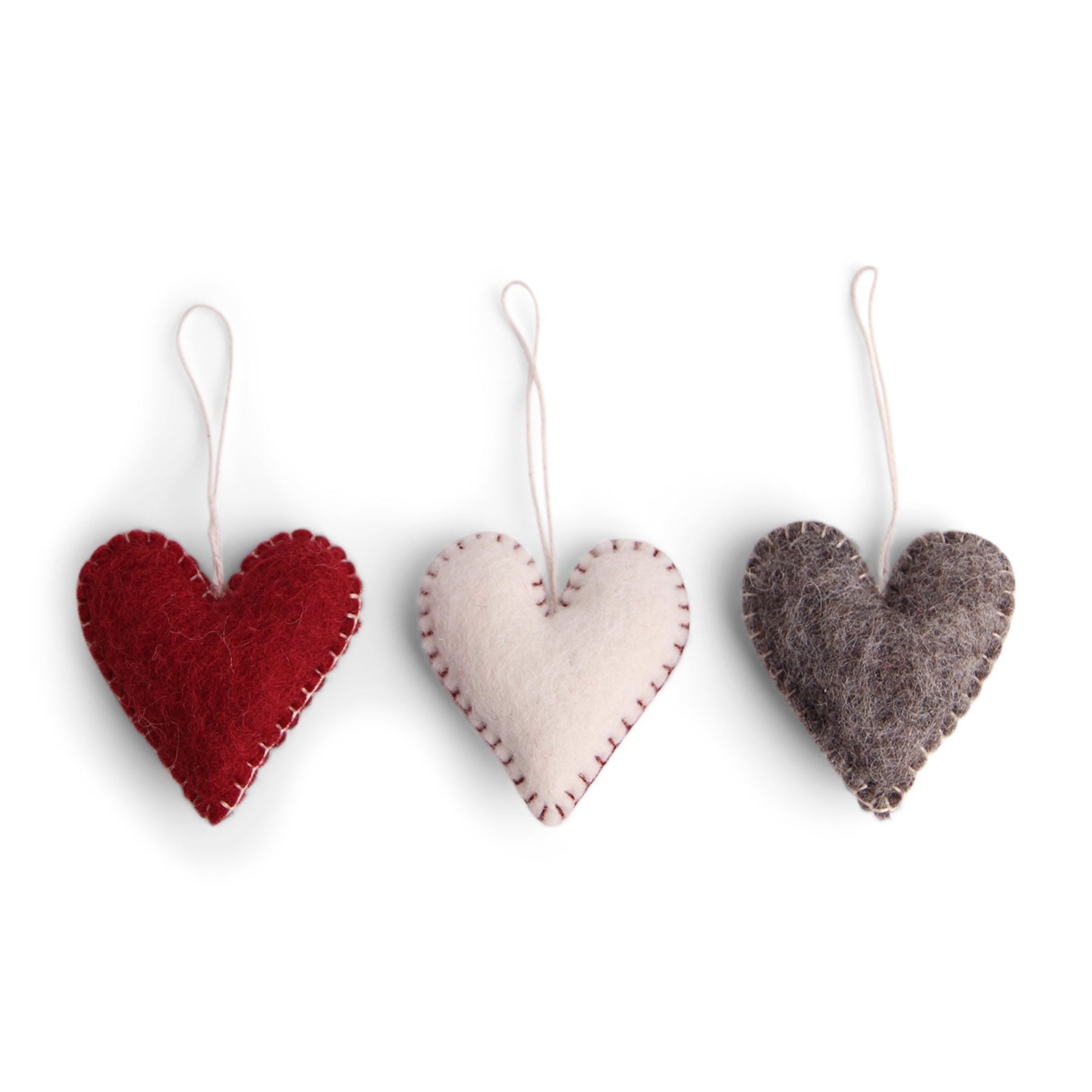 Gry  Sif. Filz - Herzen 3er Set Anhänger