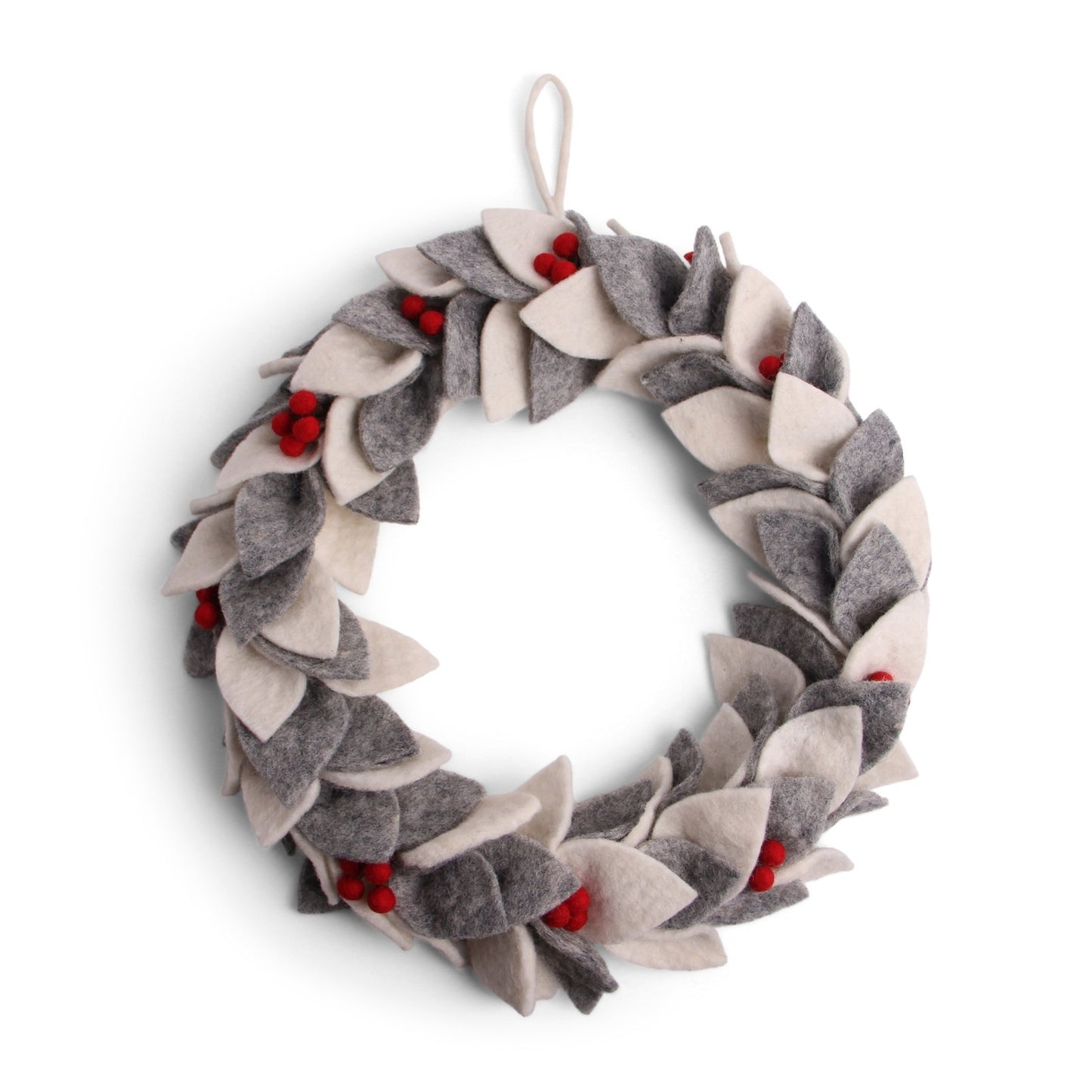 Gry Sif. Filz - Kranz mit roten Beeren 30 cm