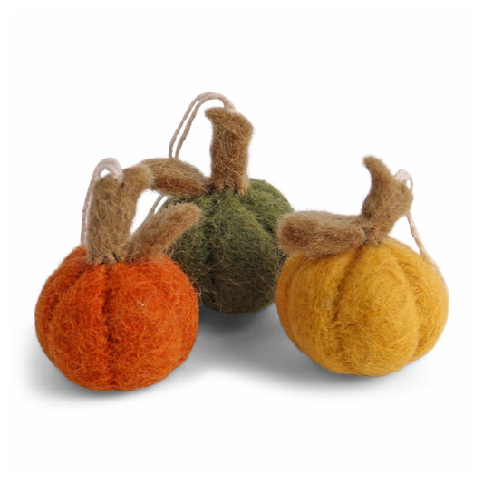 Gry  Sif. Filz - Kürbis 3er Set Anhänger