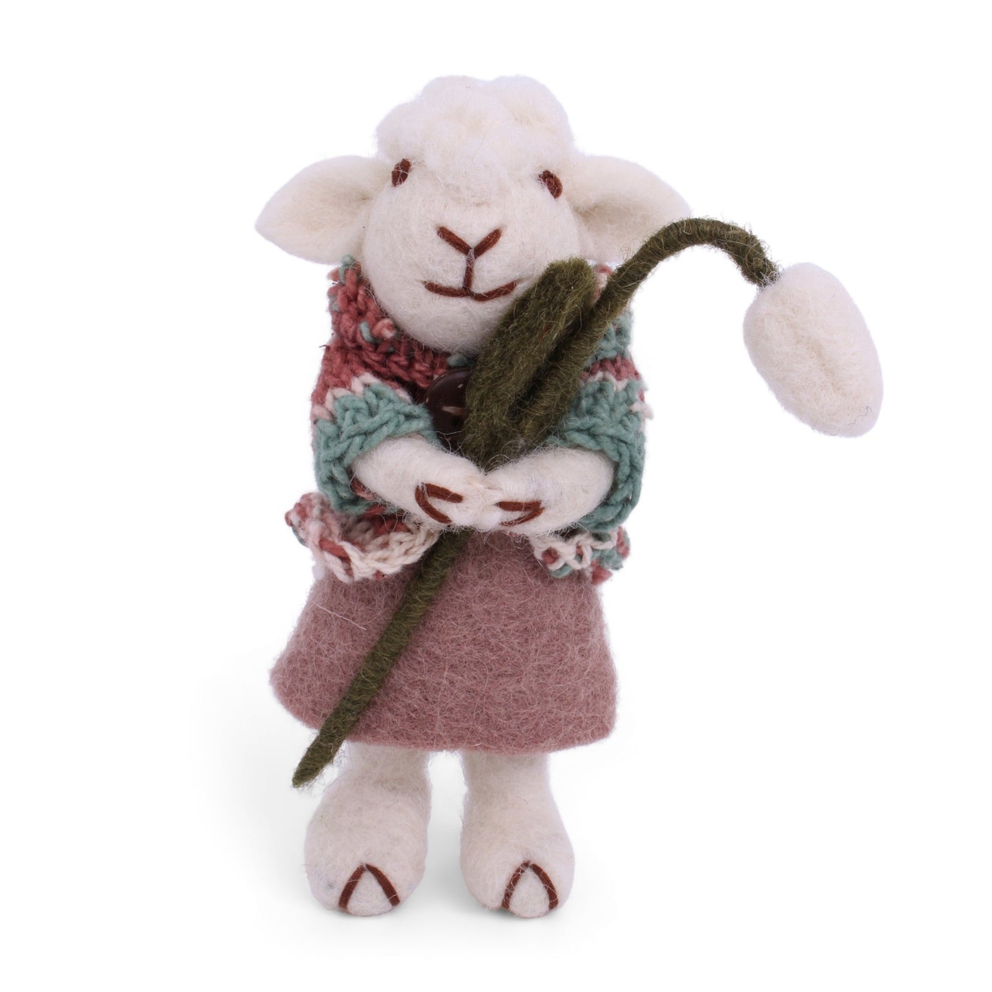Gry Sif. Filz - Lamm mit Rock und Blütenzweig Anhänger