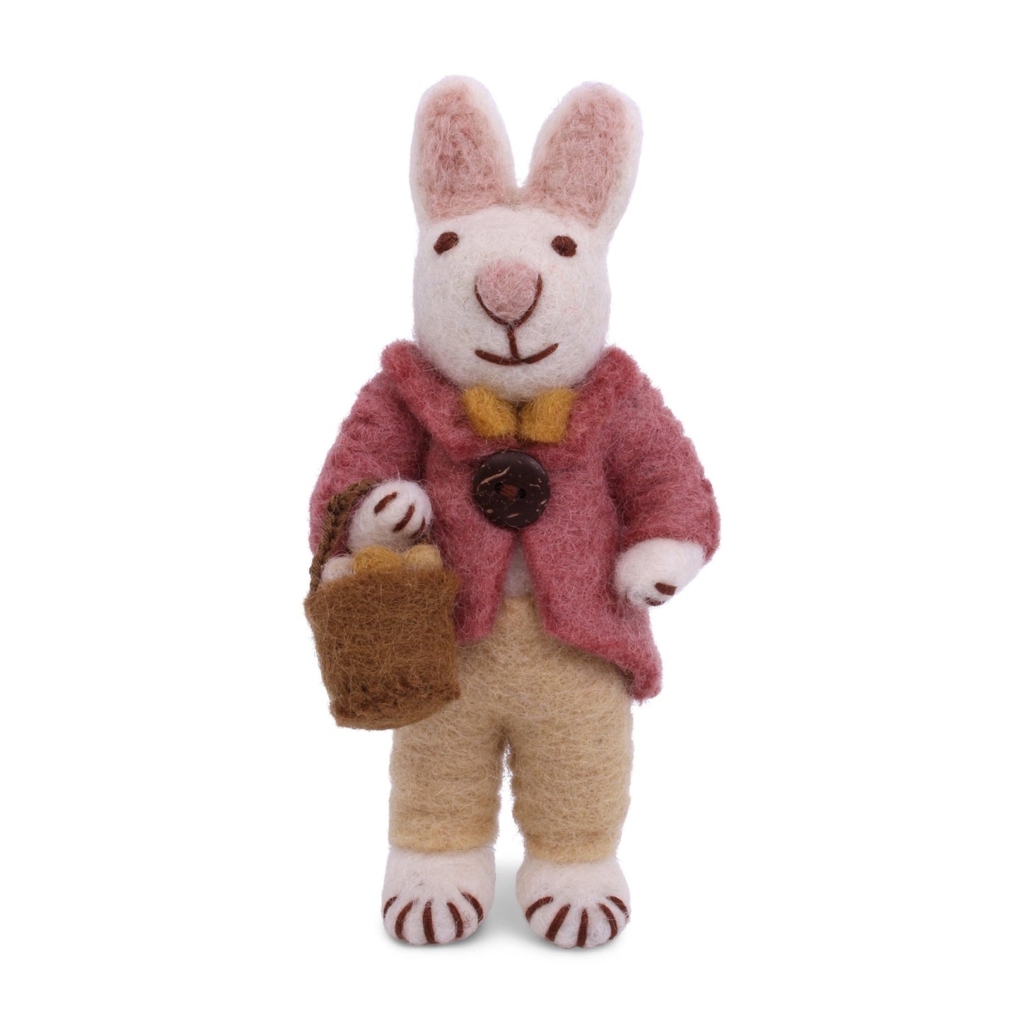 Gry Sif. Filz - Osterhase mit Anzug und Körbchen Anhänger