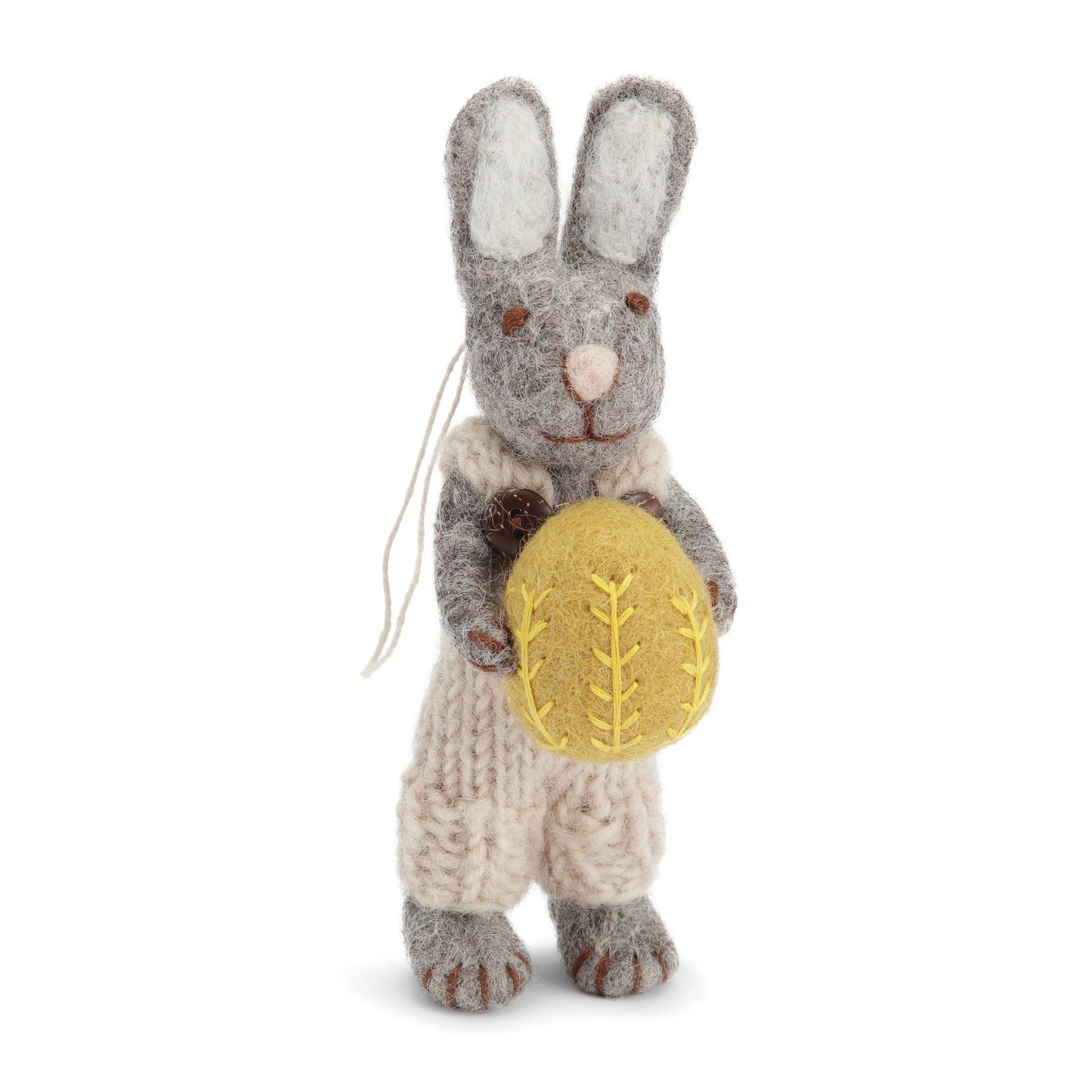 Gry Sif. Filz - Osterhase mit Hose und gelbes Osterei Anhänger