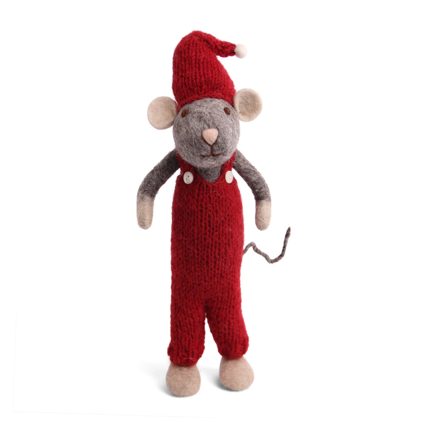 Gry Sif. Filz - XXL - Weihnachtsmaus mit roter Strickhose