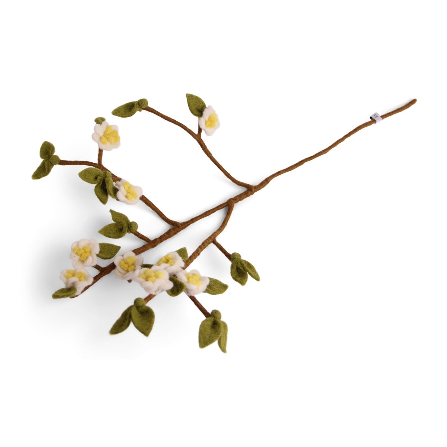 Gry Sif. Filz - Zweig mit Blättern und Apfelblüten