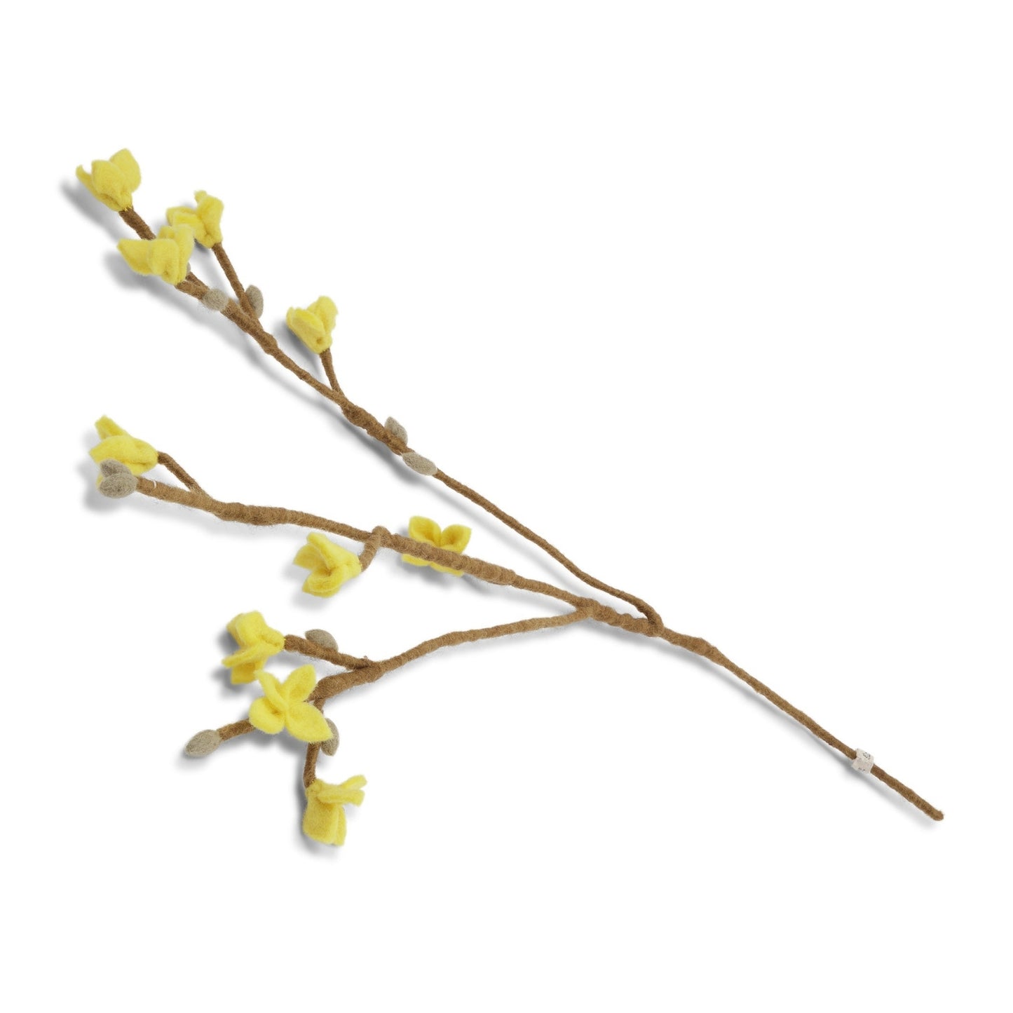 Gry Sif. Filz - Zweig mit gelben Blüten - Forsythie