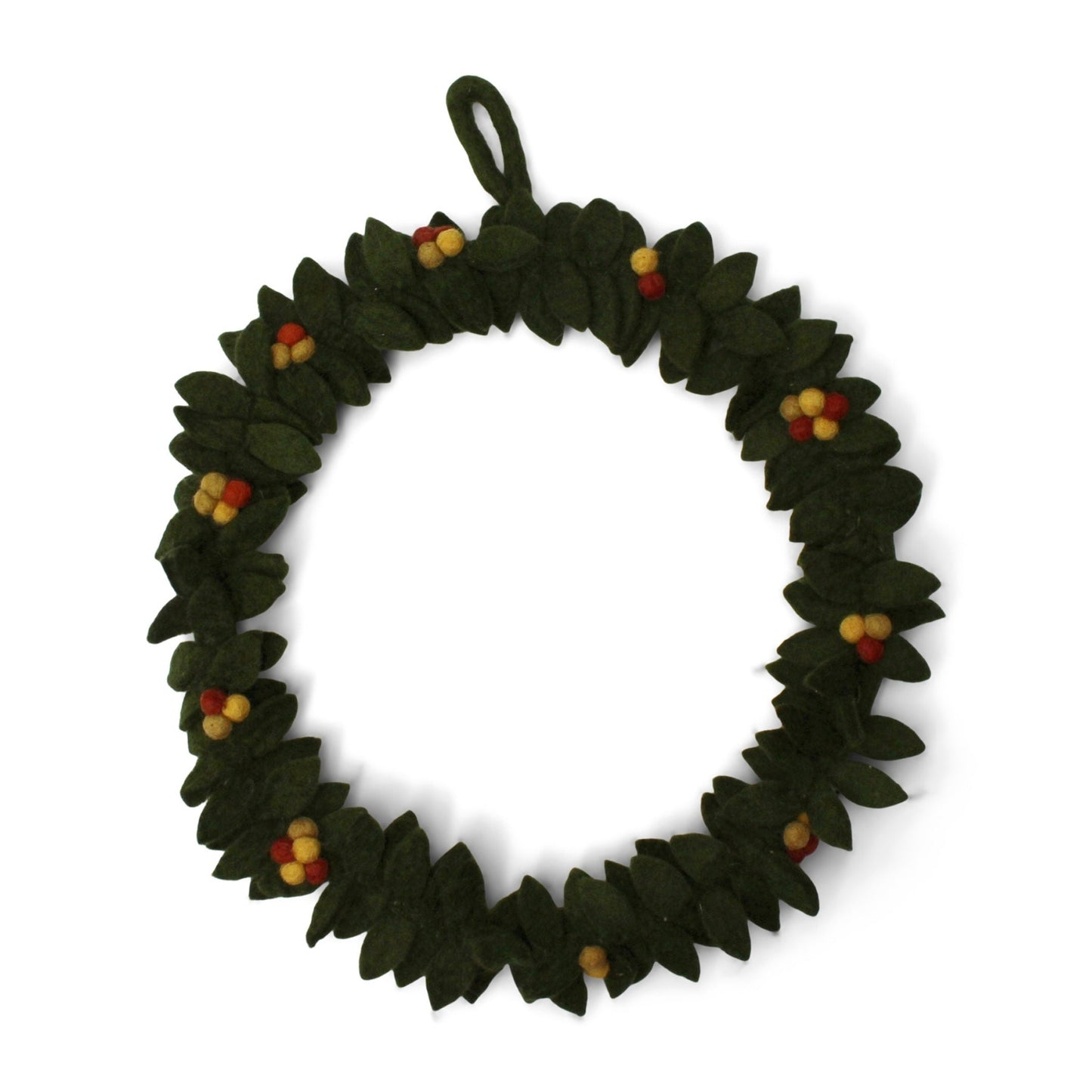 Gry Sif. Filz - großer grüner Kranz mit Beeren