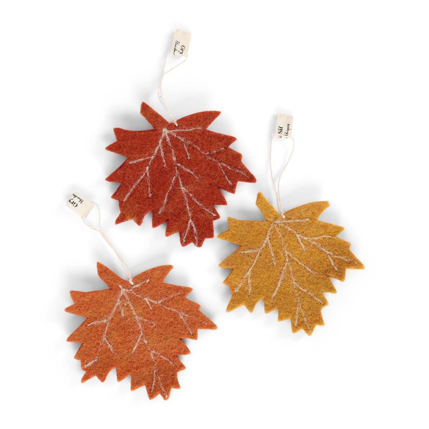 Gry_&_Sif._Filz_-_Herbstblätter_Ahorn_3er_Set_Anhänger
