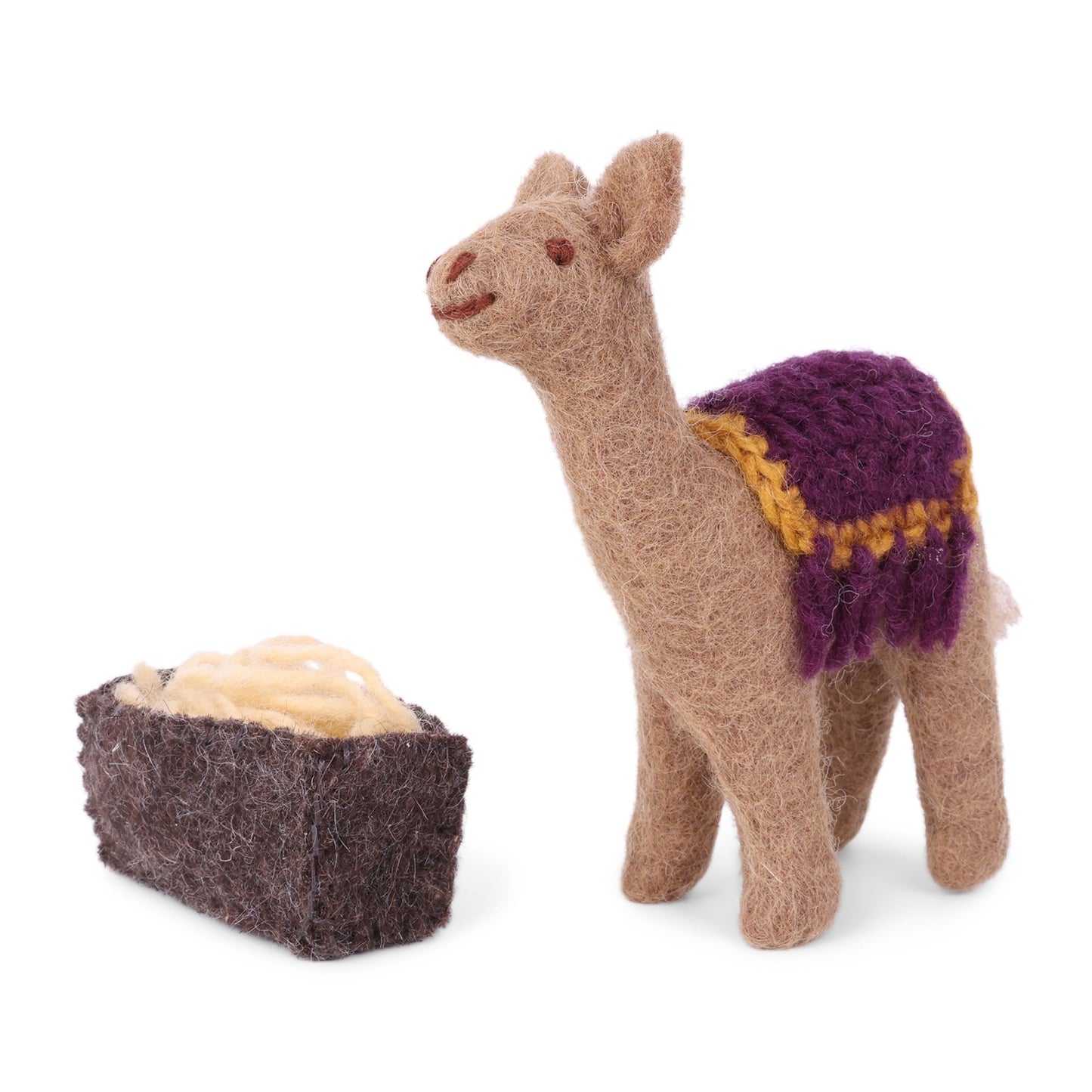 Gry_&_Sif._Filz_-_Kamel_mit_Heu-Trog