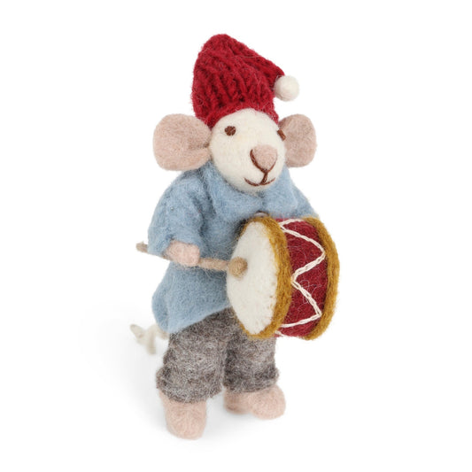 Gry_&_Sif._Filz_-_Orchester-Maus_mit_Trommel_Anhänger