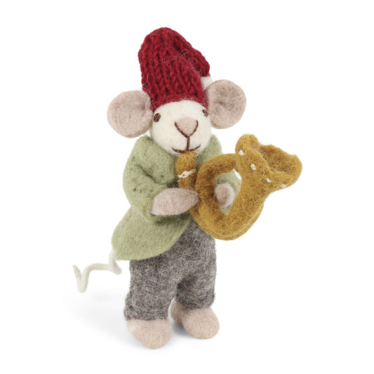 Gry_&_Sif._Filz_-_Orchester-Maus_mit_Trompete_Anhänger