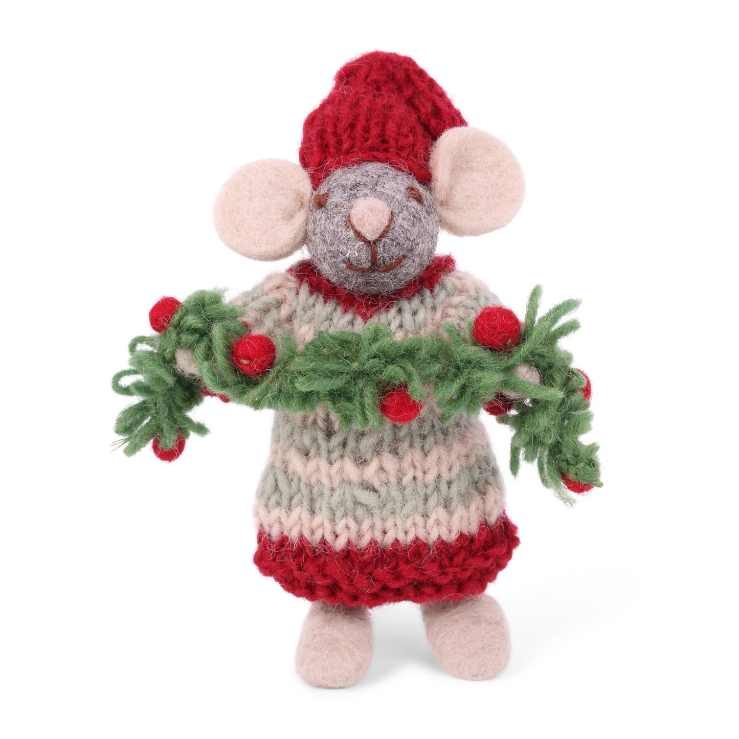 Gry_&_Sif._Filz_-_kleine_Weihnachtsmaus_mit_Girlande_Anhänger