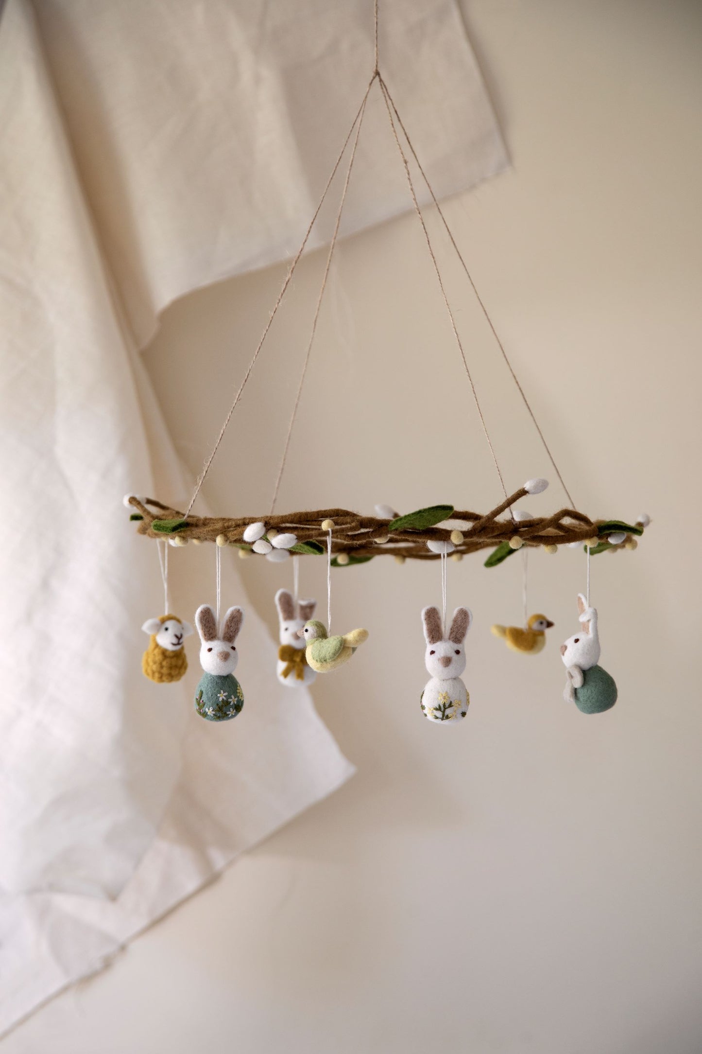 Gry & Sif Filz Türkranz Filzblumen Weide groß Beispielbild