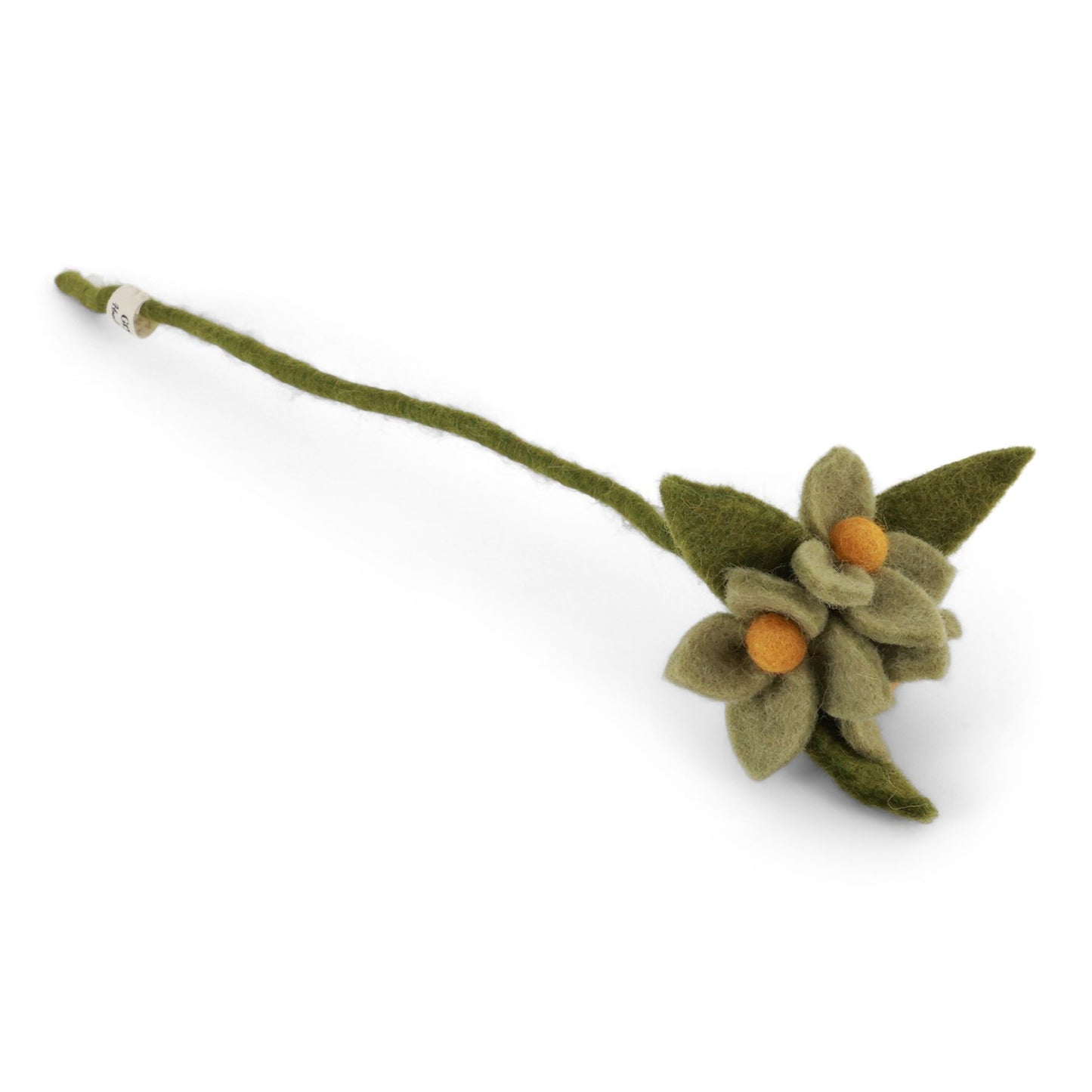 Gry & Sif Filzblumen Blüten am Stiel- zartgrün