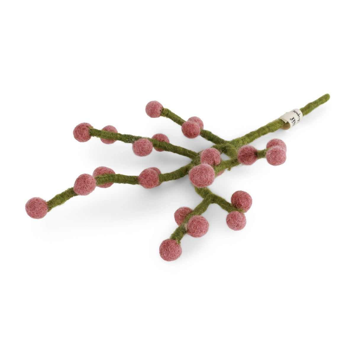 Gry & Sif Filzblumen Zweig klein Beeren - altrosa