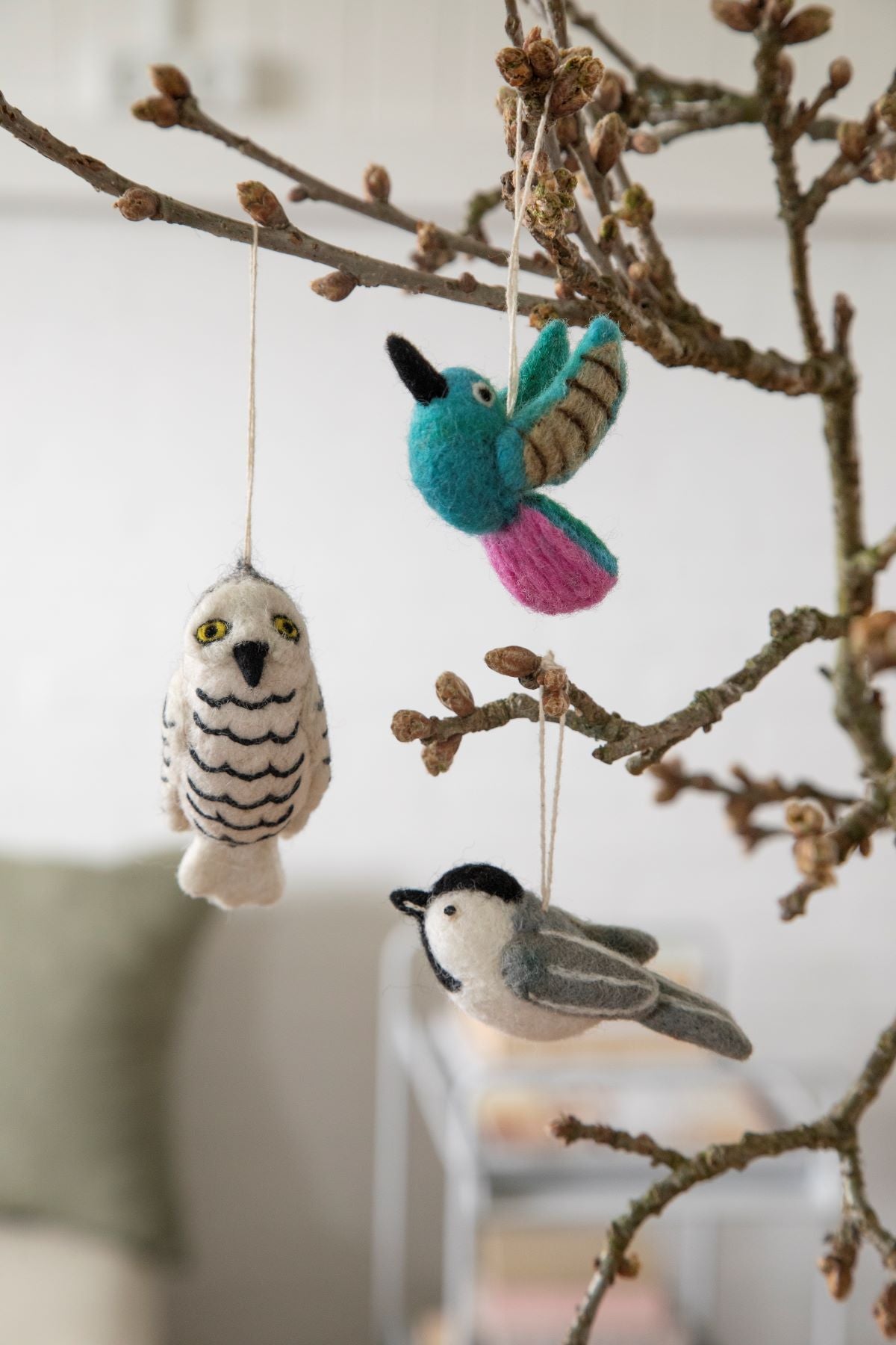Gry & Sif Filztiere Schneeeule Anhänger Beispielbild