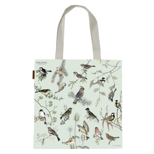 KOUSTRUP & CO Bio Baumwolltasche Gartenvögel