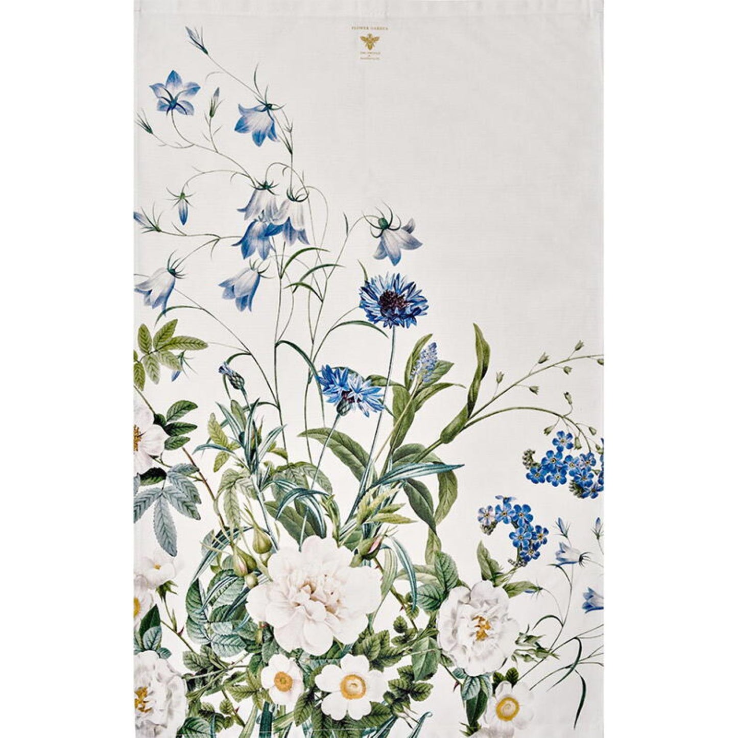 Koustrup & Co Geschirrtuch Blaue Blumen