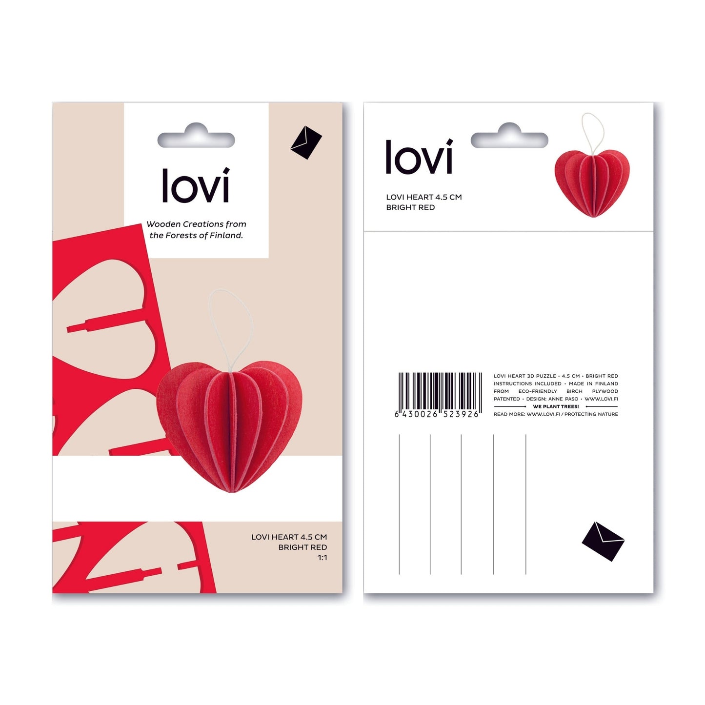 LOVI. Holzfigur Herz 45cm