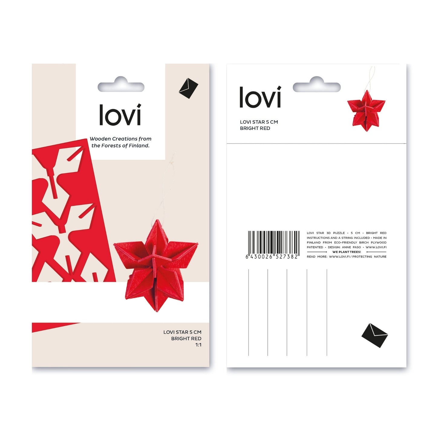 LOVI. Holzfigur Stern 5cm