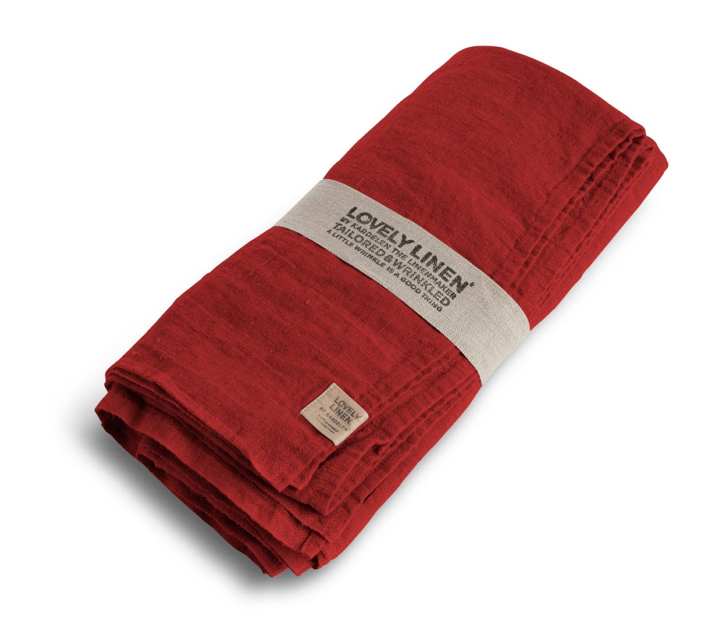 Lovely Linen Tischdecke Leinen - rot