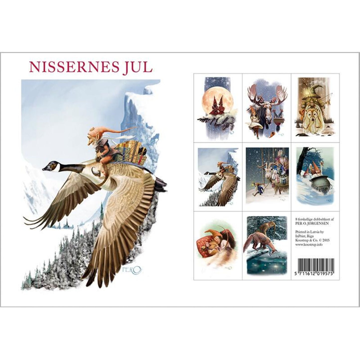 KOUSTRUP & CO Papeterie - Postkarten Set Weihnachten - 8 Stück