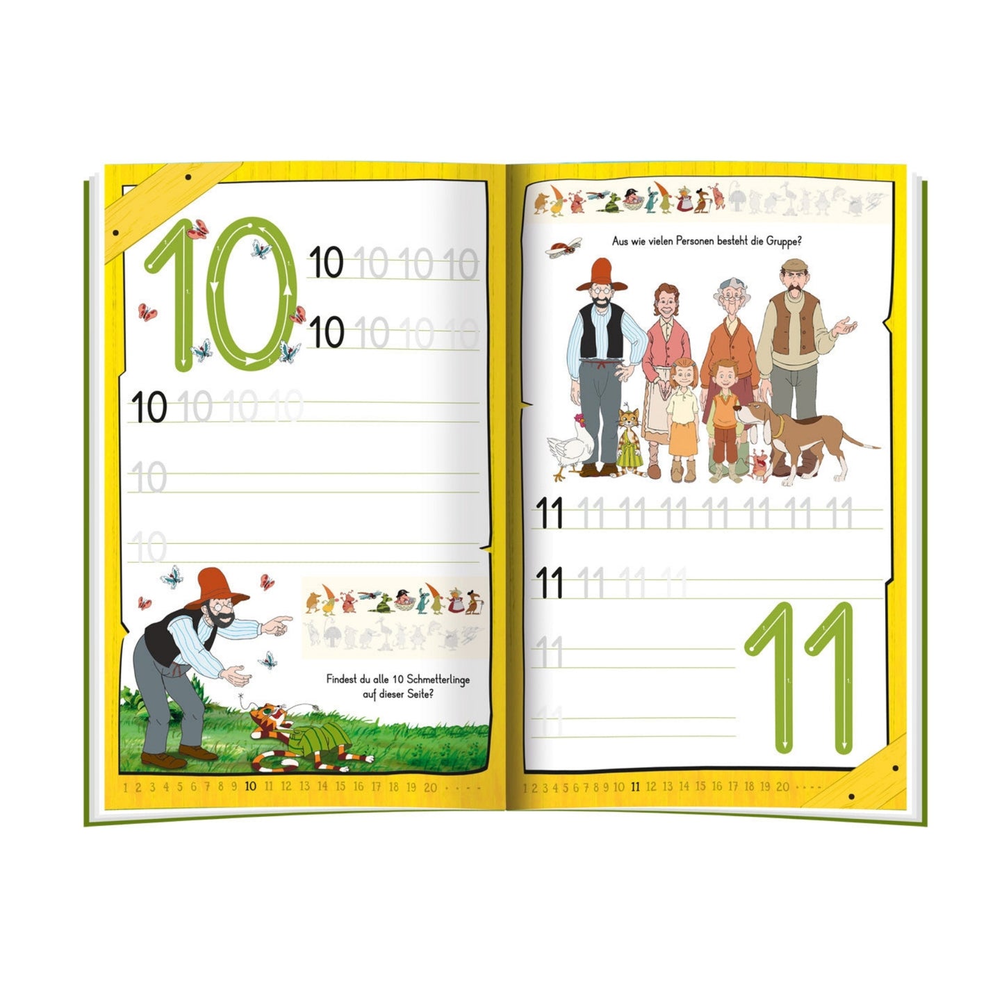 Pettersson und Findus - Übungsbuch Zahlen