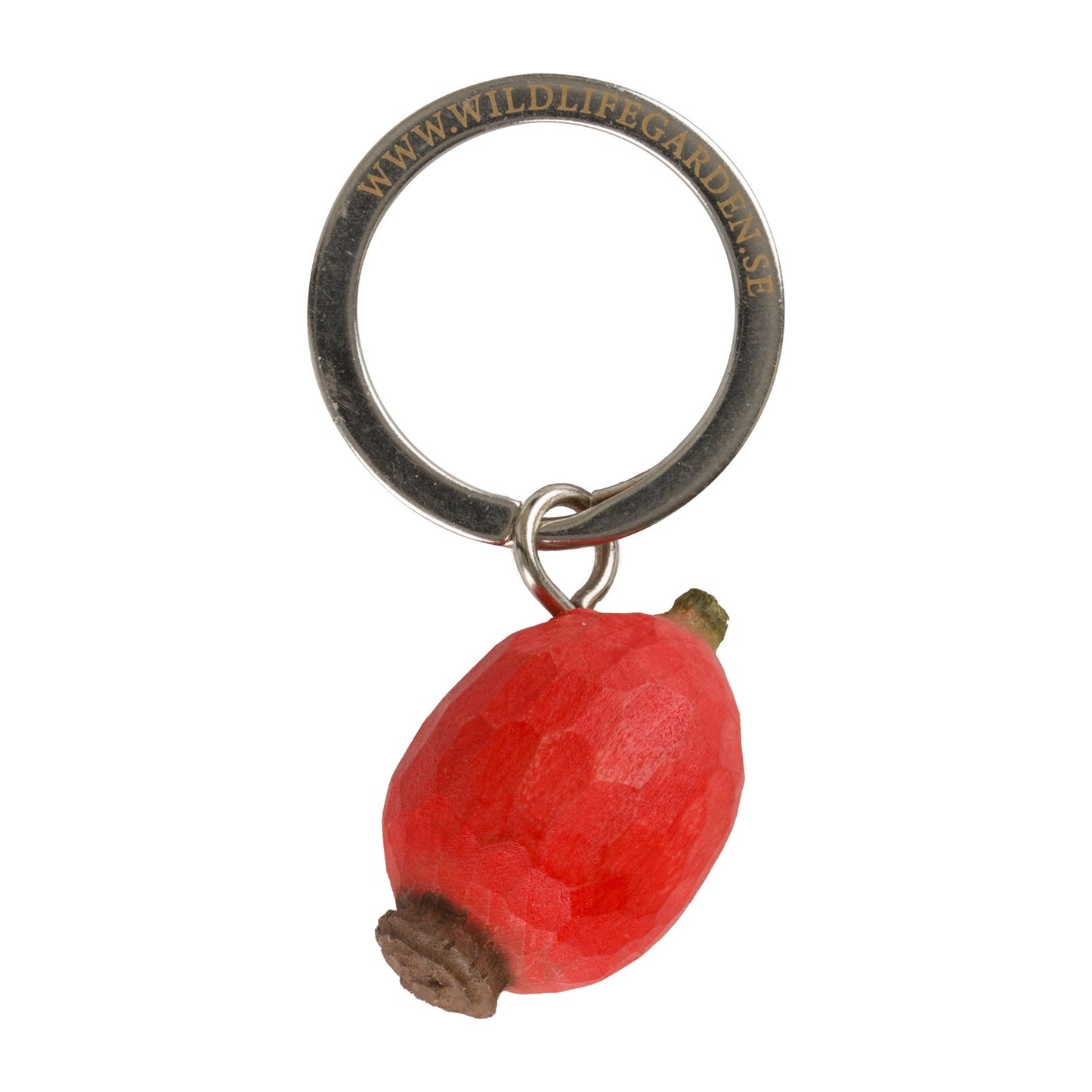 Wildlife Garden. Holz - SchlüsselanhängerRing Hagebutte