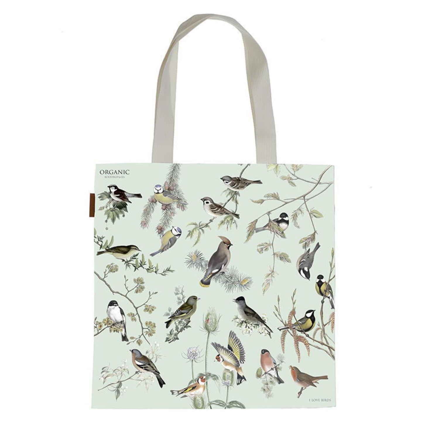 KOUSTRUP & CO Bio Baumwolltasche - Gartenvögel