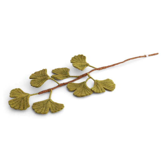 Gry & Sif Filzblumen Ginkgo Biloba Blatt - lang