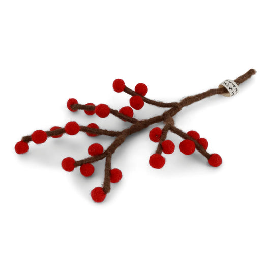 Gry & Sif Filzblumen Zweig klein Beeren - verschiedene Farben