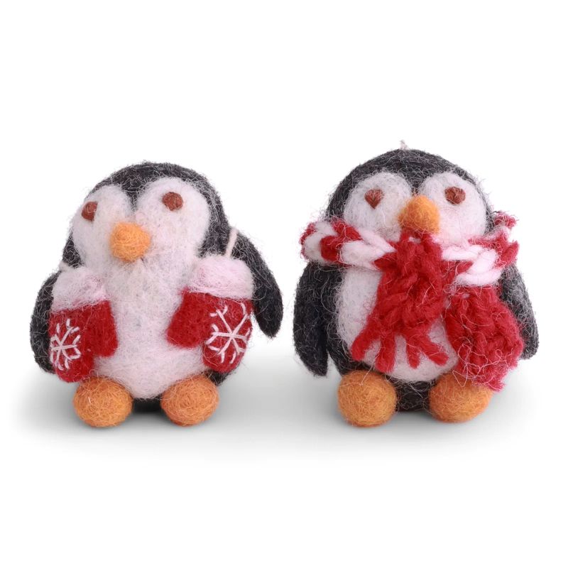 Gry & Sif Filzfiguren Weihnachten Pinguine Paar - Anhänger