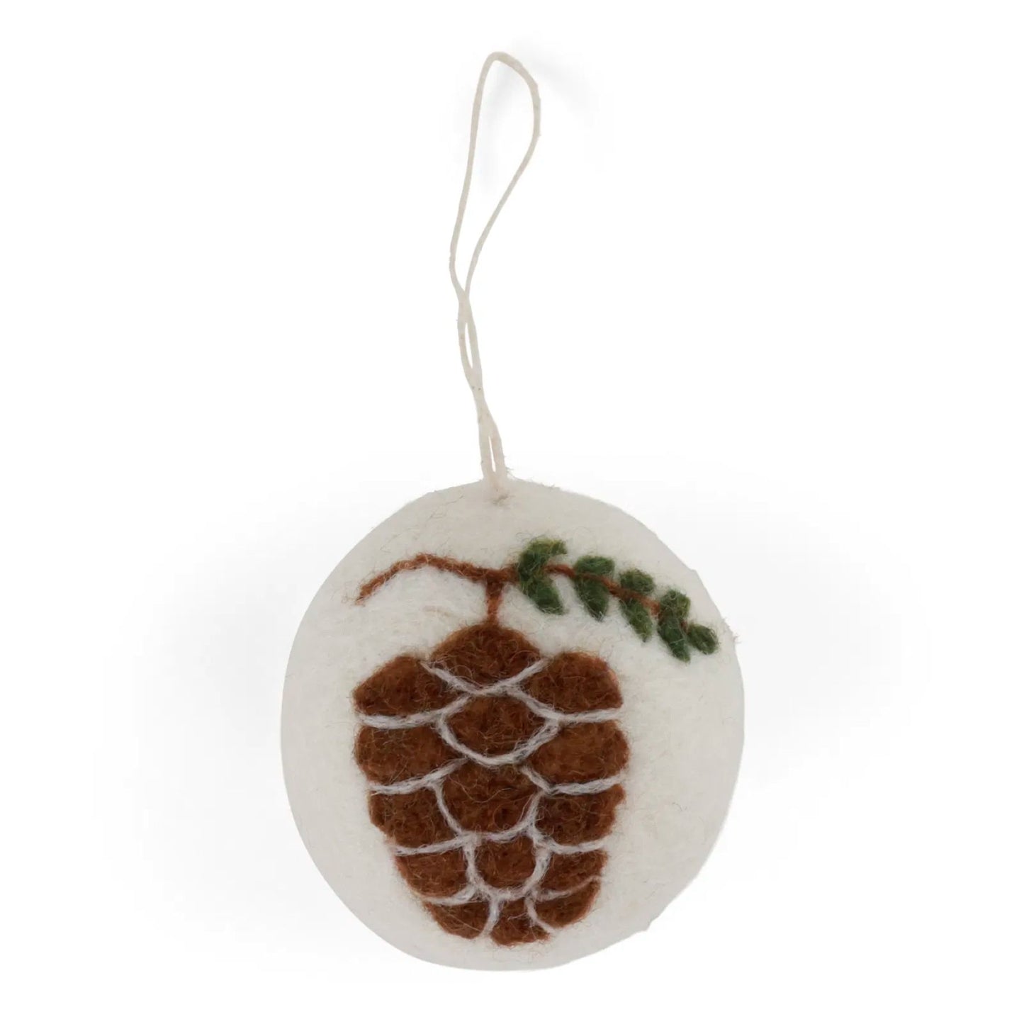 Gry & Sif Baumschmuck Filz Kugel mit Fliegenpilzen Anhänger - verschiedene Farben & Motive