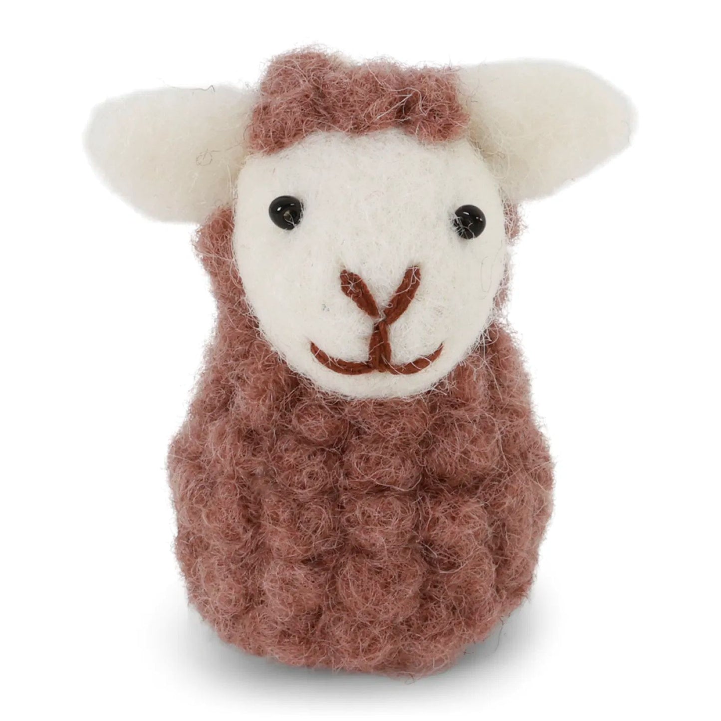 Gry & Sif Ostern Filz Filztiere Lamm / Schaf sitzend Anhänger - verschiedene Farben