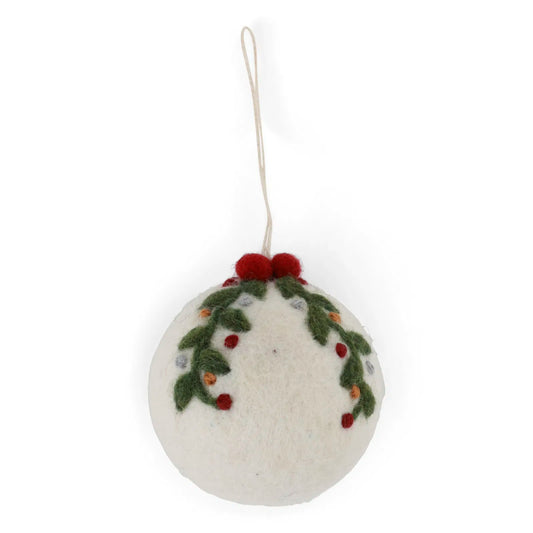 Gry & Sif Baumschmuck Filz Kugel Anhänger - verschiedene Farben & Motive