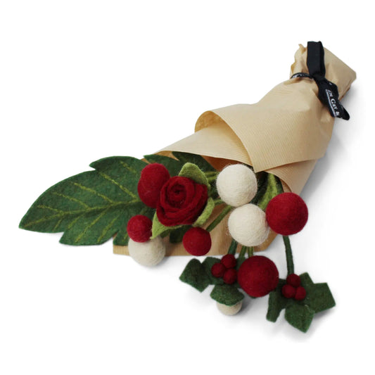 Gry & Sif Filzblumen Strauß Filz Weihnachten / Winter