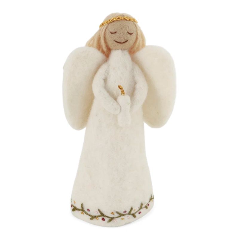 Gry & Sif Baumschmuck Filz Engel mit Kerze