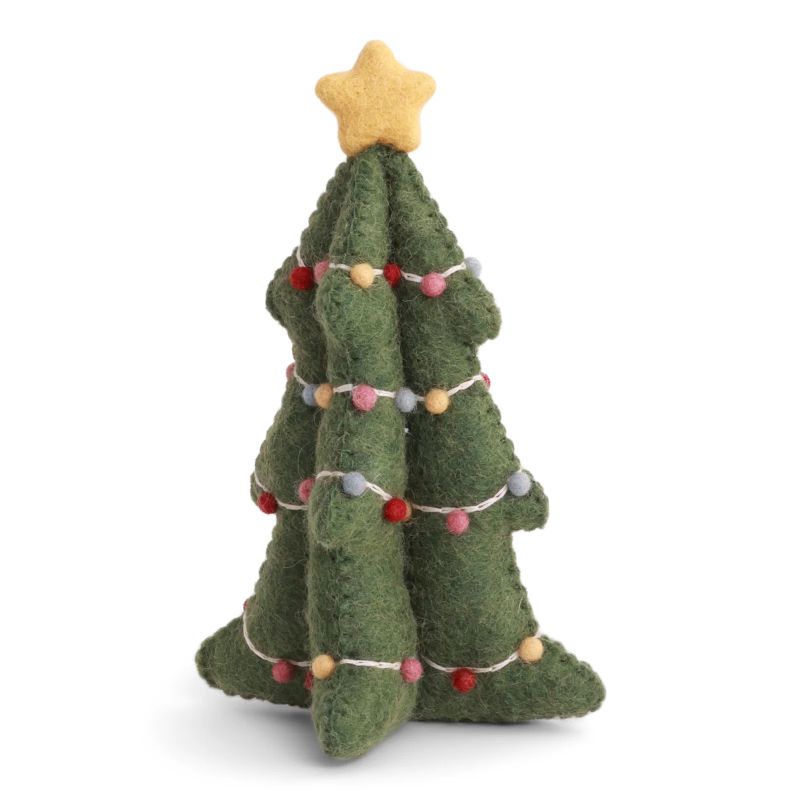 Gry & Sif Filz Weihnachtsbaum geschmückt 22 cm - stehend