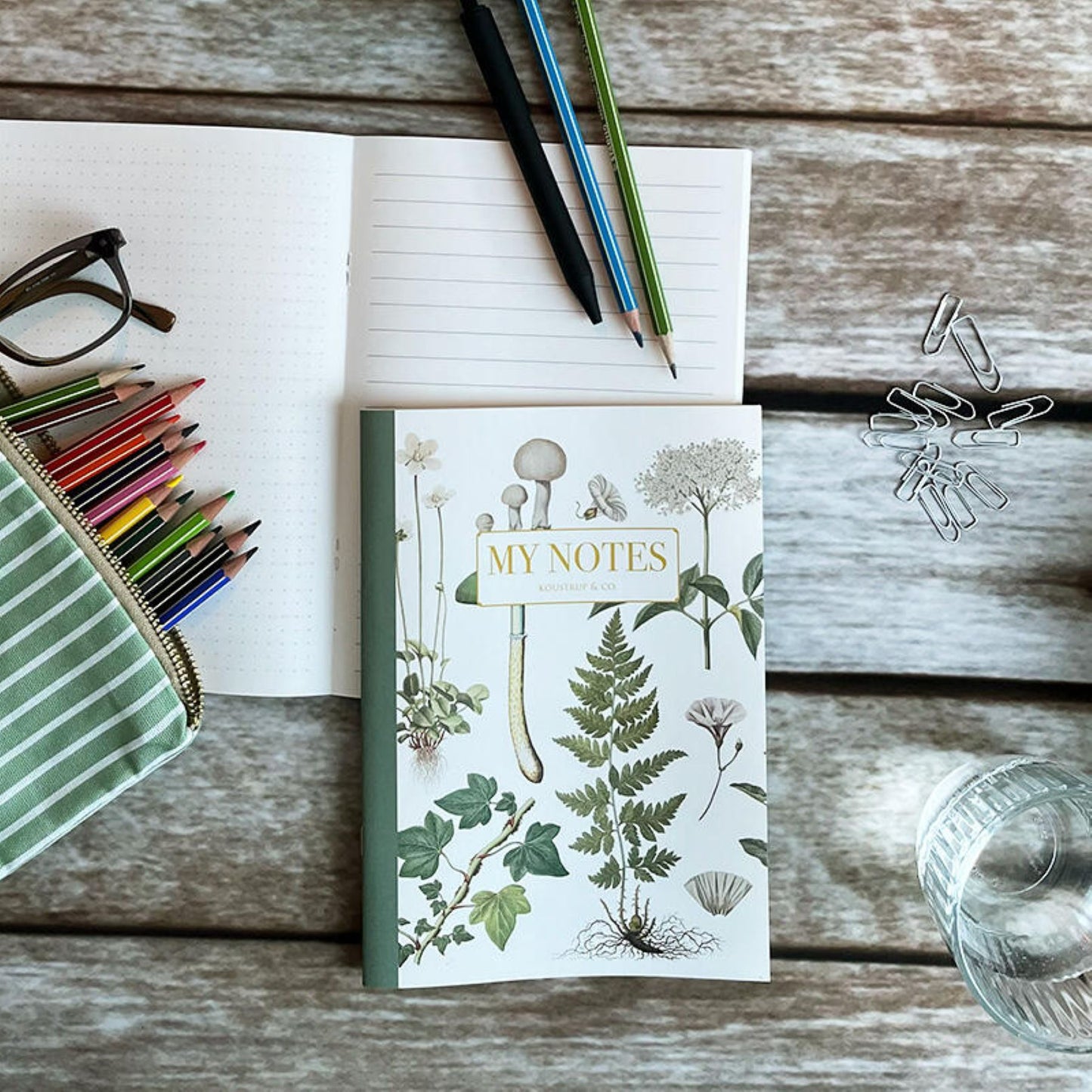 KOUSTRUP & CO Papeterie - A5 Notizbuch - verschiedene Blumenmotive