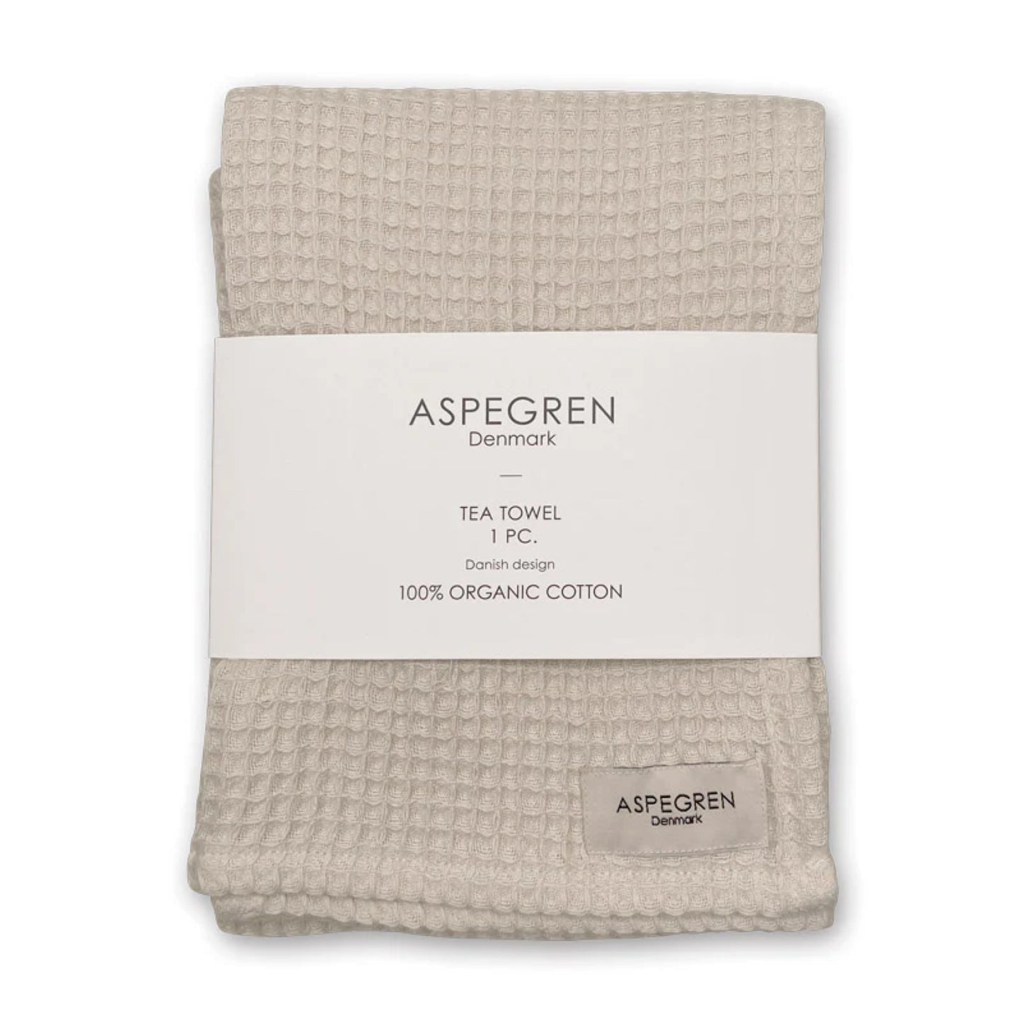 Aspegren Denmark Baumwoll Geschirrtuch Küchenhandtuch - beige