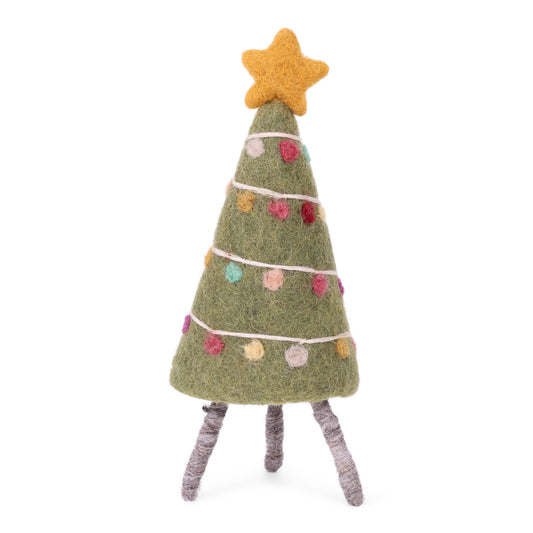 Gry & Sif. Filz - geschmückter Weihnachtsbaum zum stellen