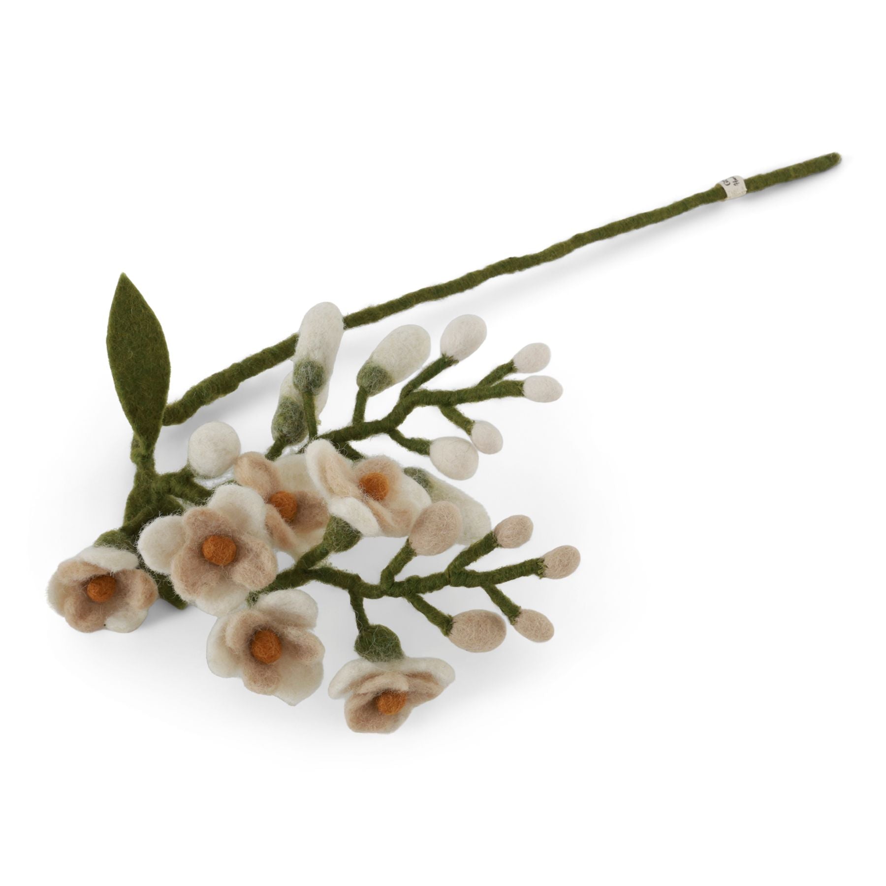 Gry & Sif Filzblumen Blauregen am Stiel - creme