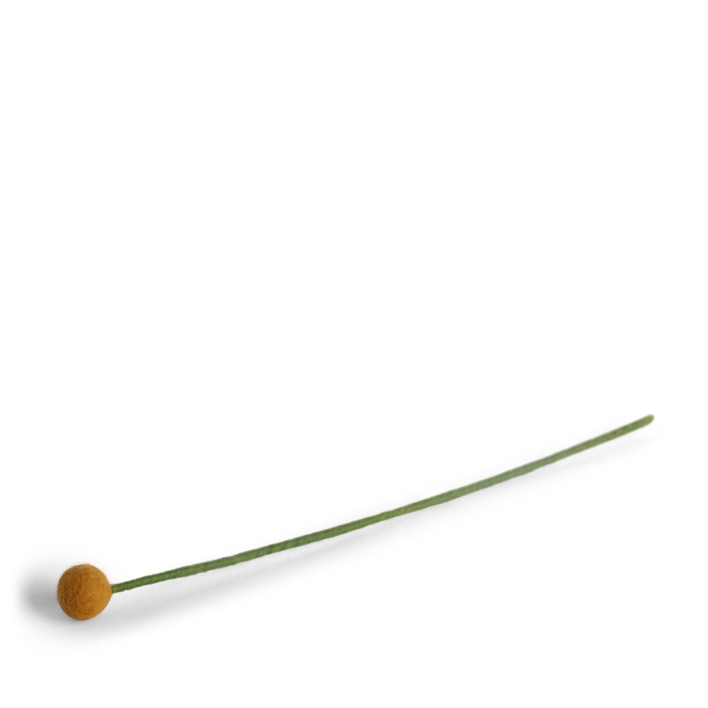 Gry & Sif Filzblumen Filzkugelblumen 2cm - ocker