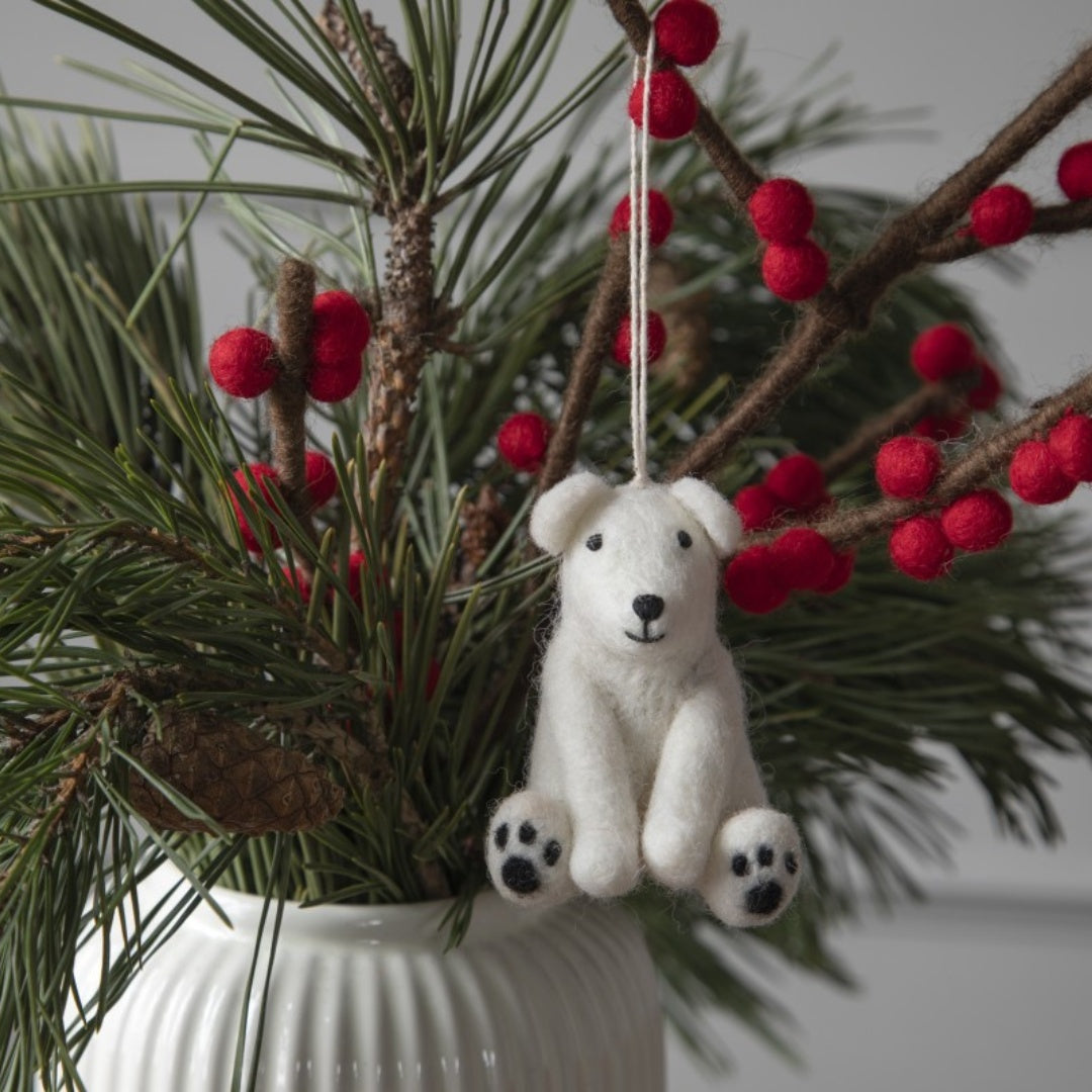 Gry and Sif Eisbär Baumschmuck